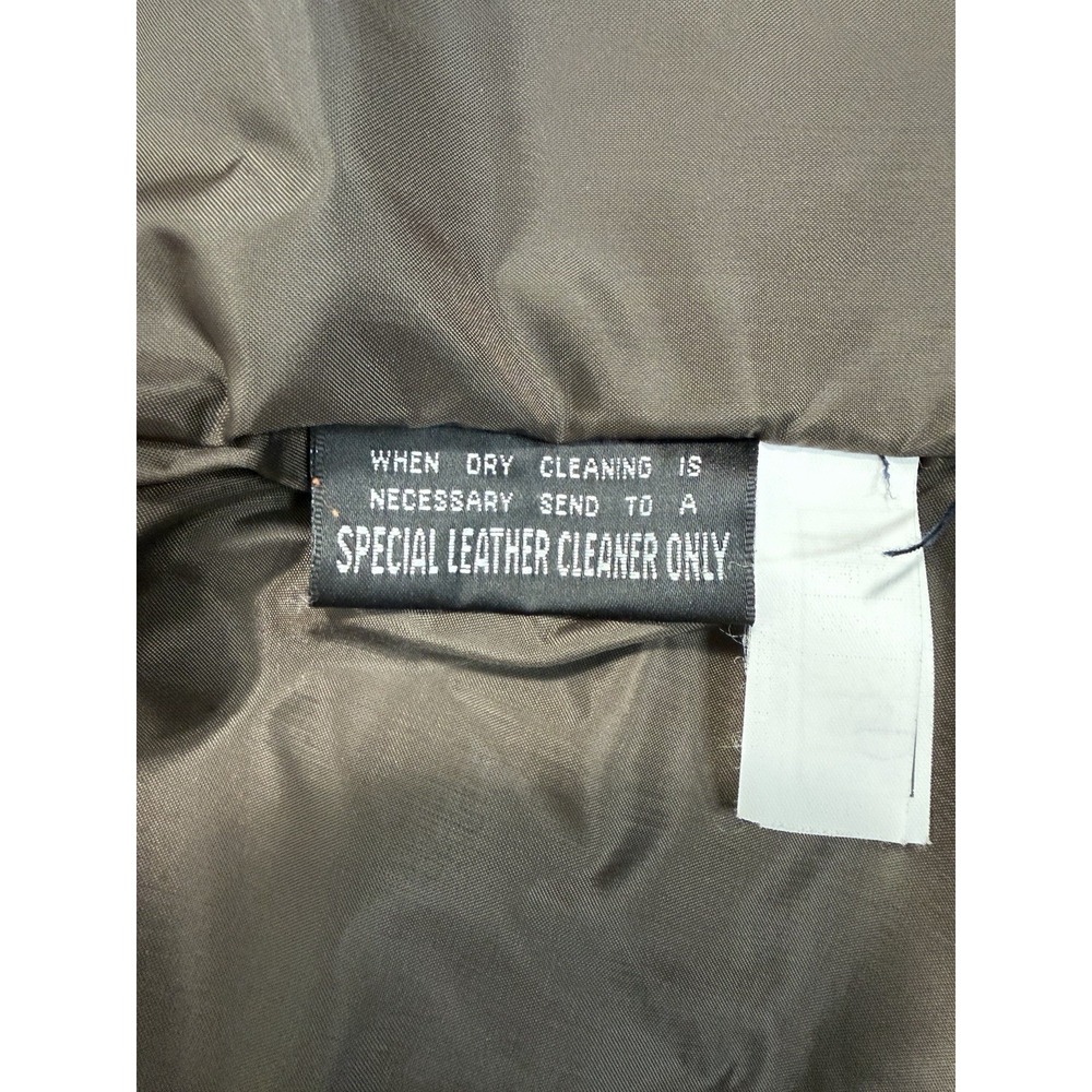Vintage Wilsons Leather Maxima Jacket Size XL Brown Distressed Genuine Leather - Picture 4 of 4